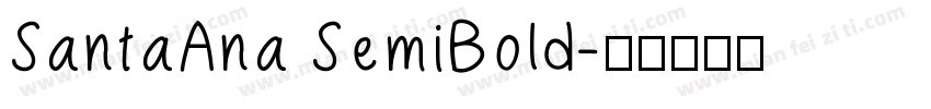 SantaAna SemiBold字体转换